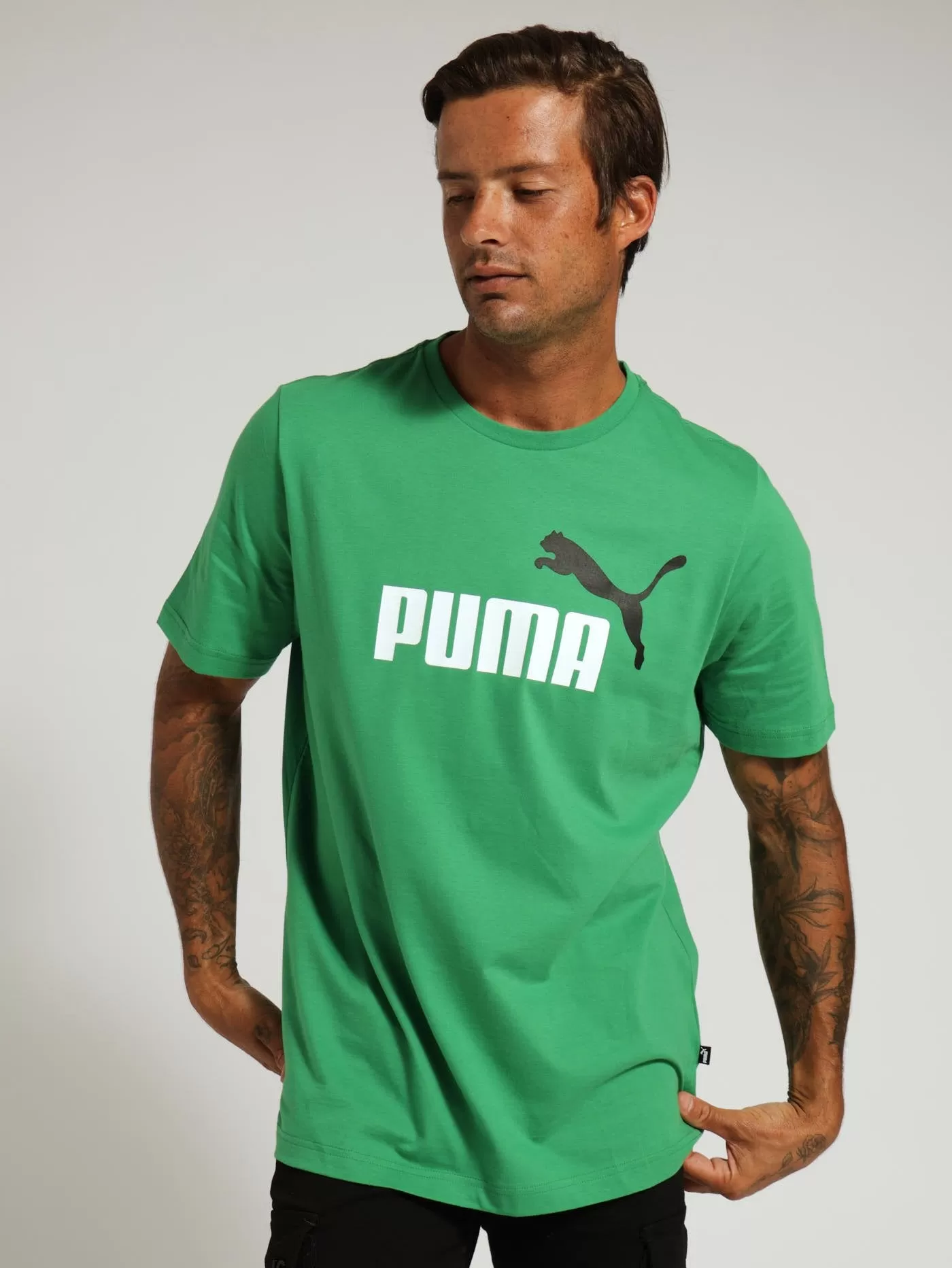 2 Colour Logo Tee - Green