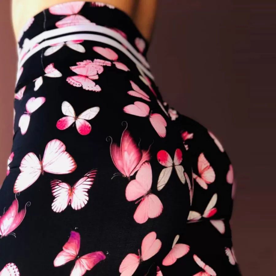 3D Butterfly Printing Leggings