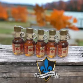 5 X  40 ml Canadian Maple syrup Bottles