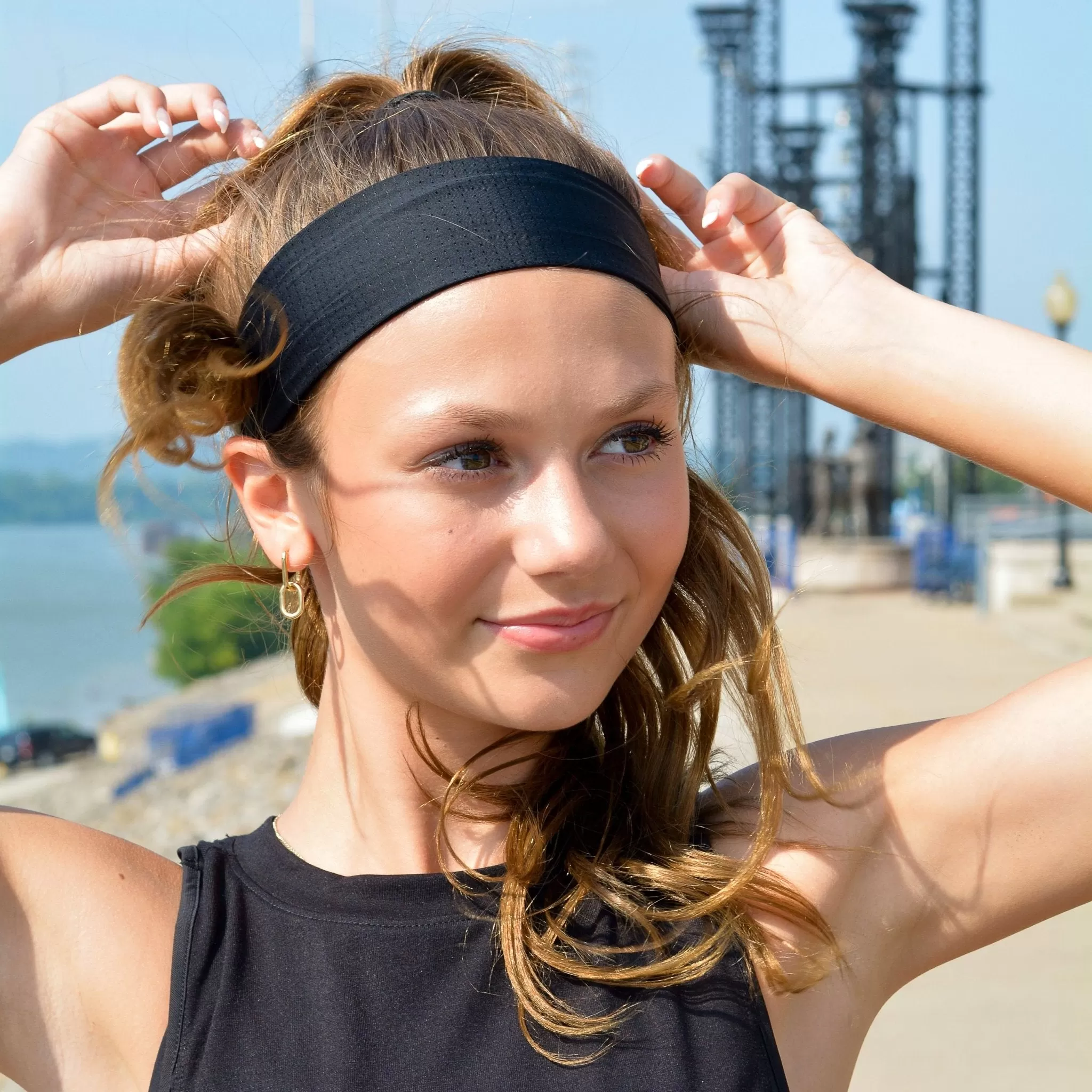 Adjustable No Slip Mesh Sport Headbands