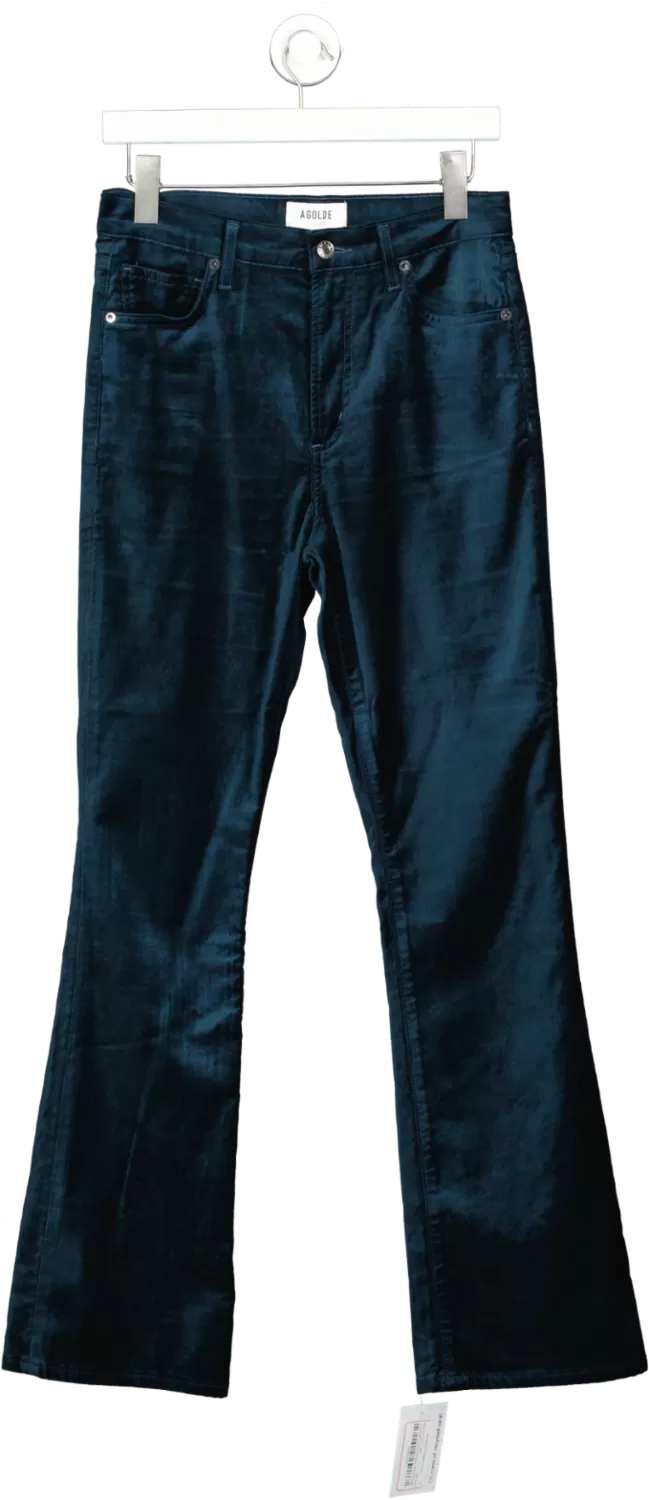 AGOLDE Green Nico High-rise Stovepipe Trousers W26