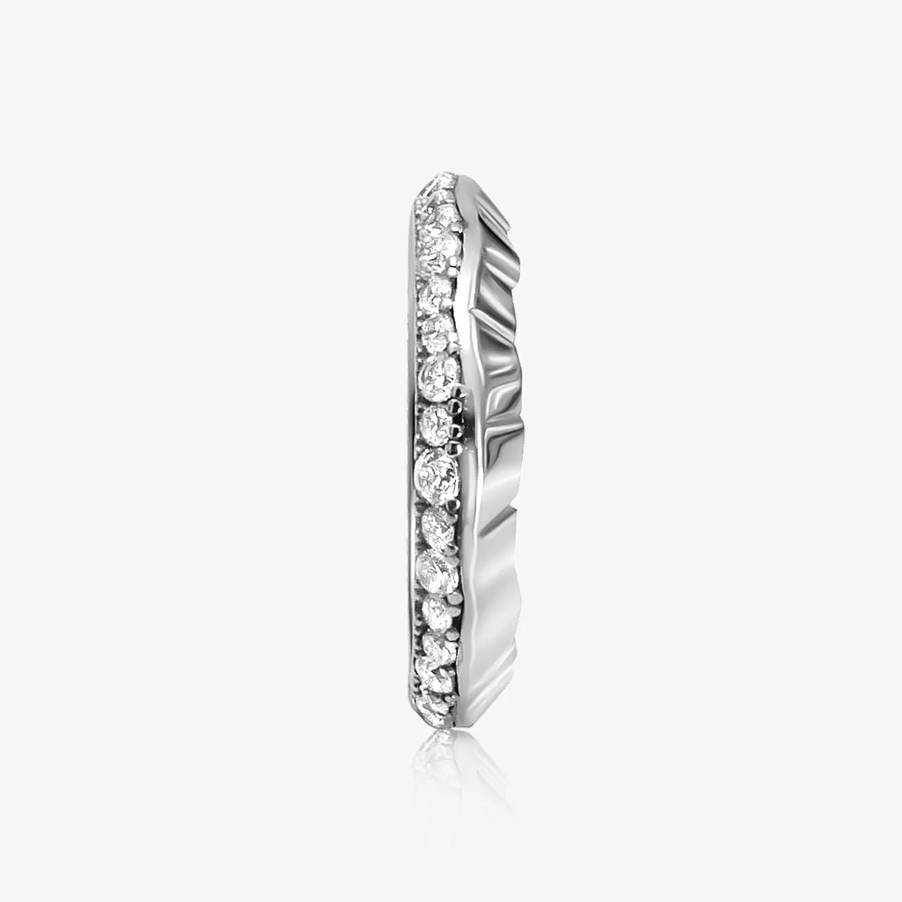 A.Iceberg 18K Whitegold Ring w. Pave Lab-Grown Diamonds