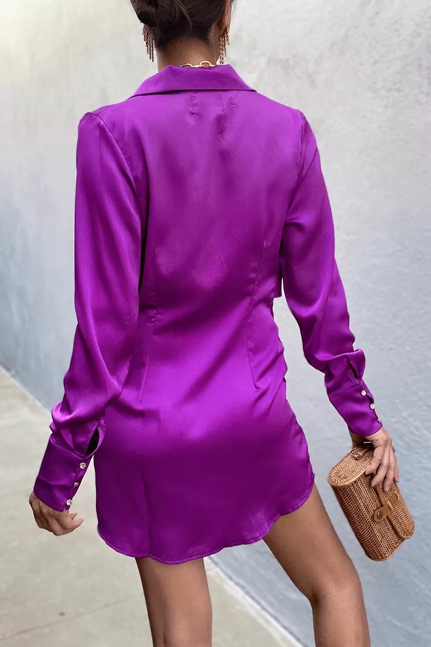 Aja Mini Dress - Violet