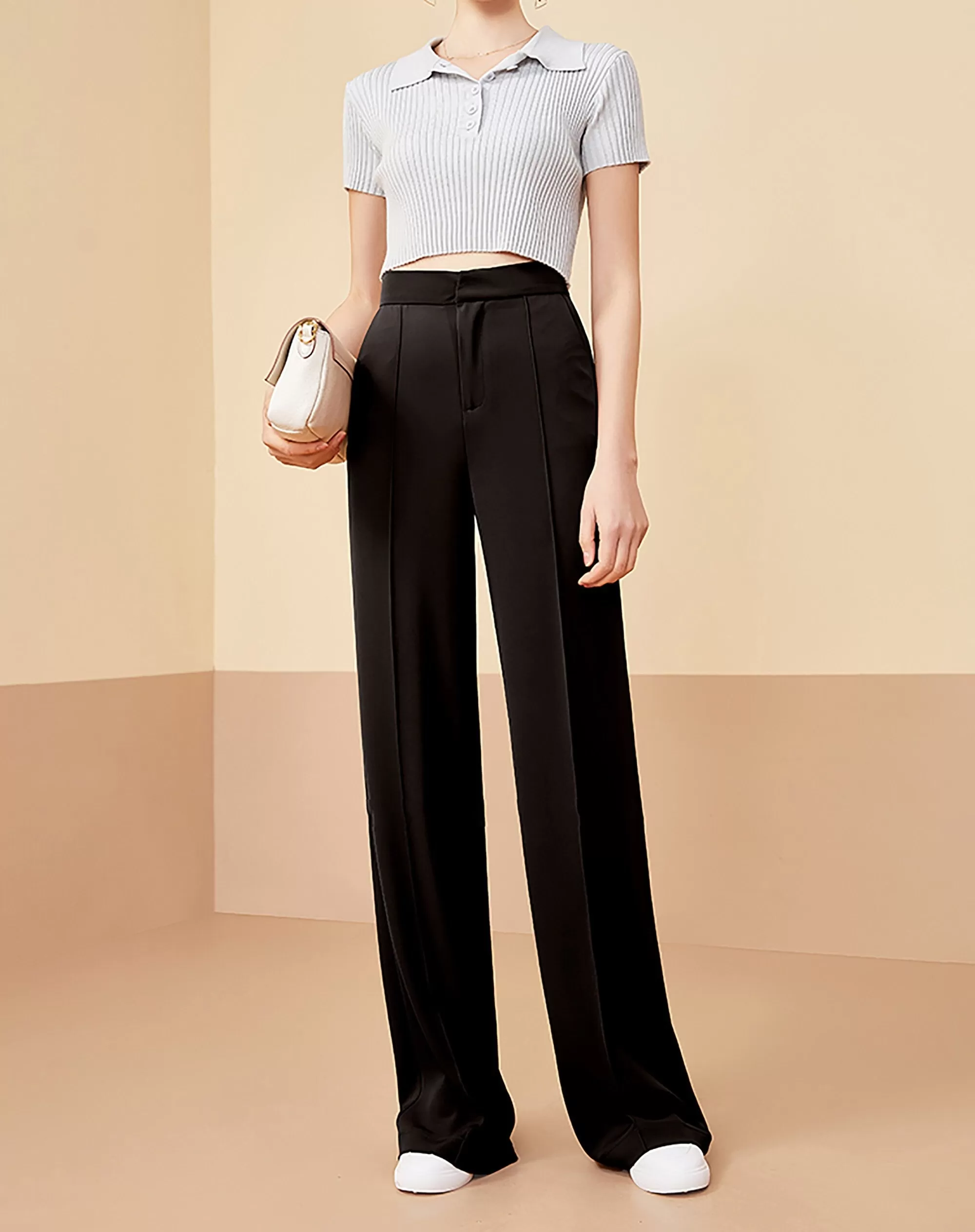 Amy High Waist Wide Leg Pants