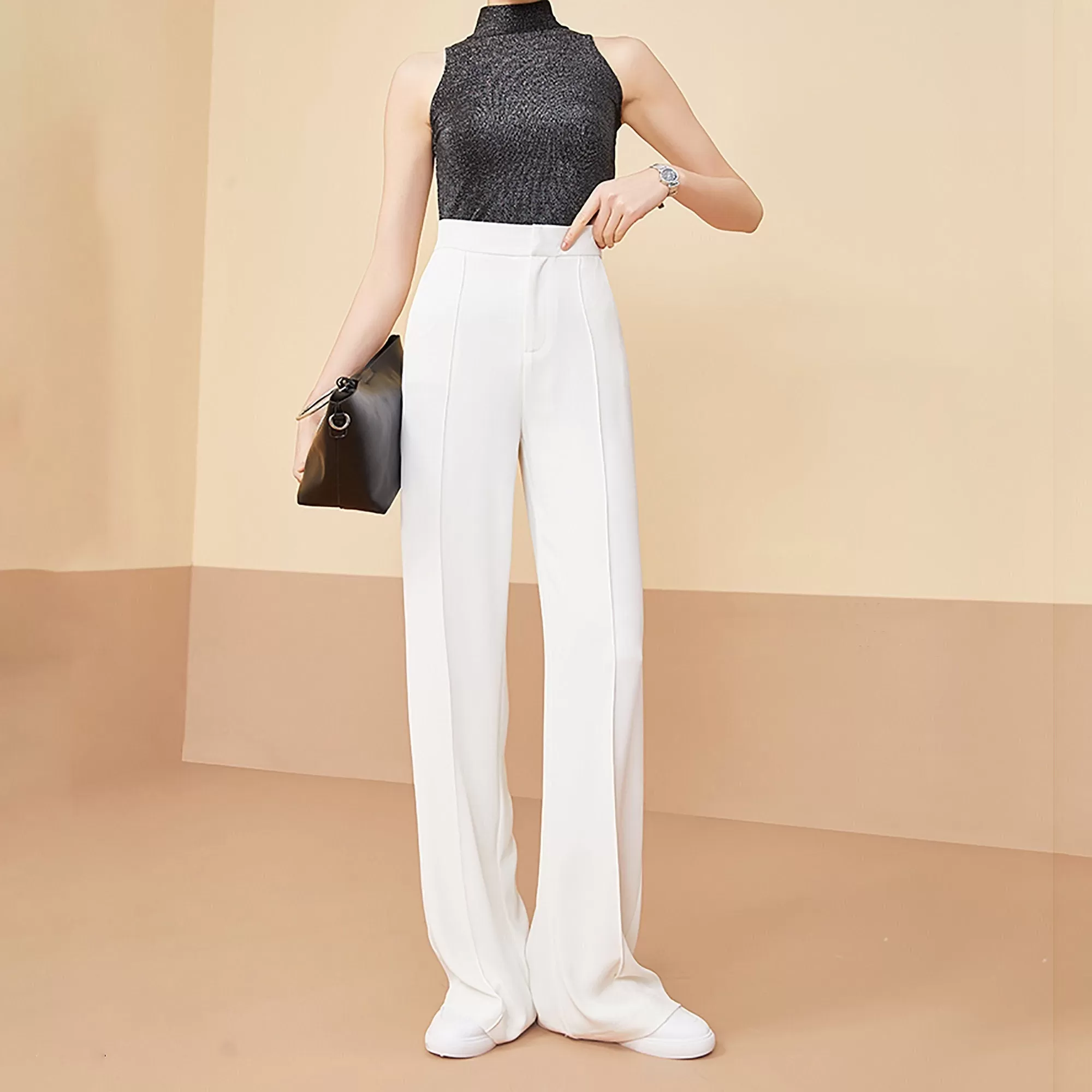 Amy High Waist Wide Leg Pants