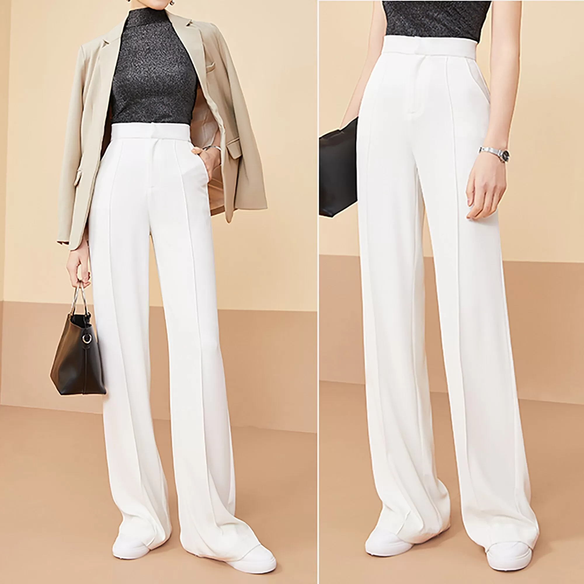 Amy High Waist Wide Leg Pants