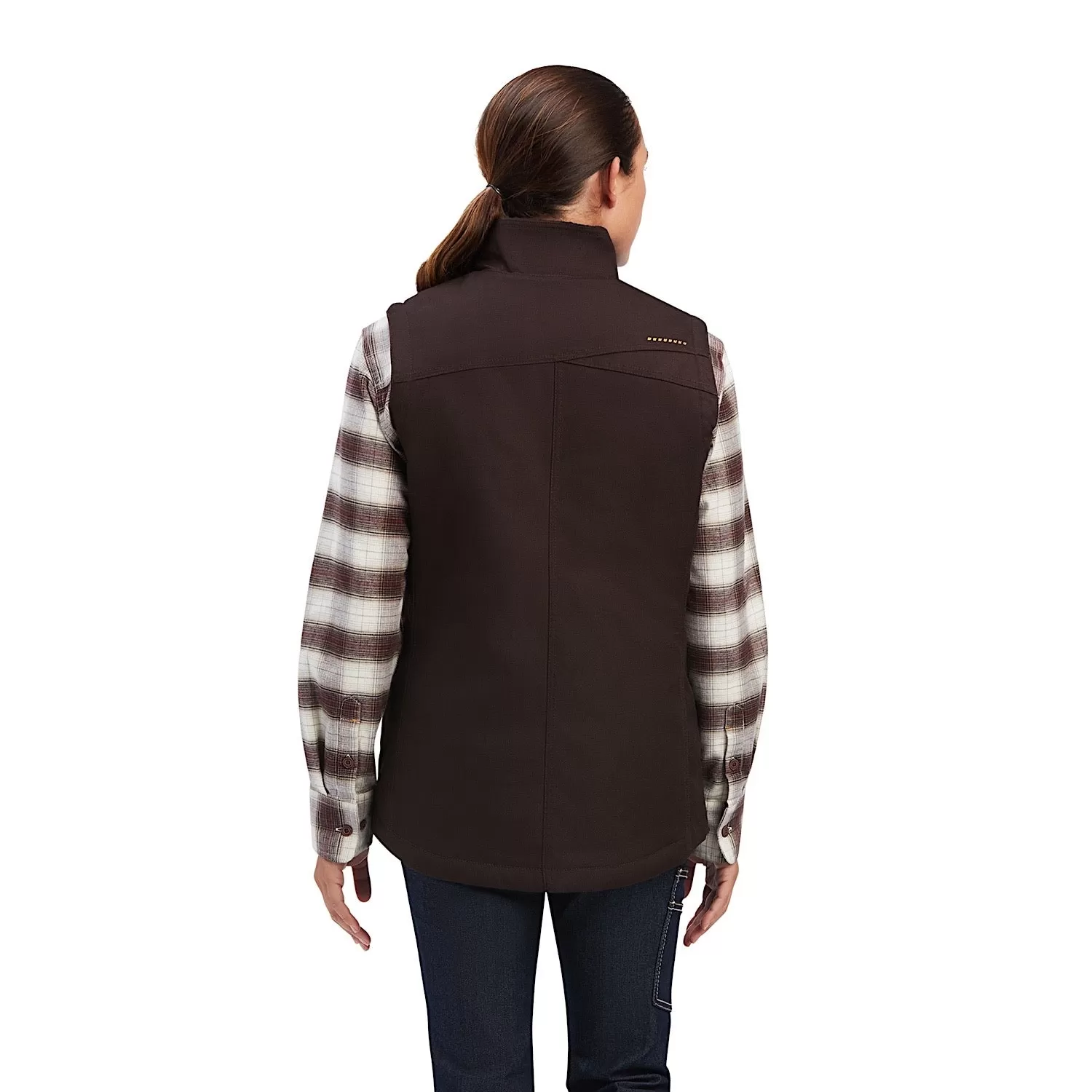 Ariat Womens Rebar DuraCanvas Insulated Vest Mole