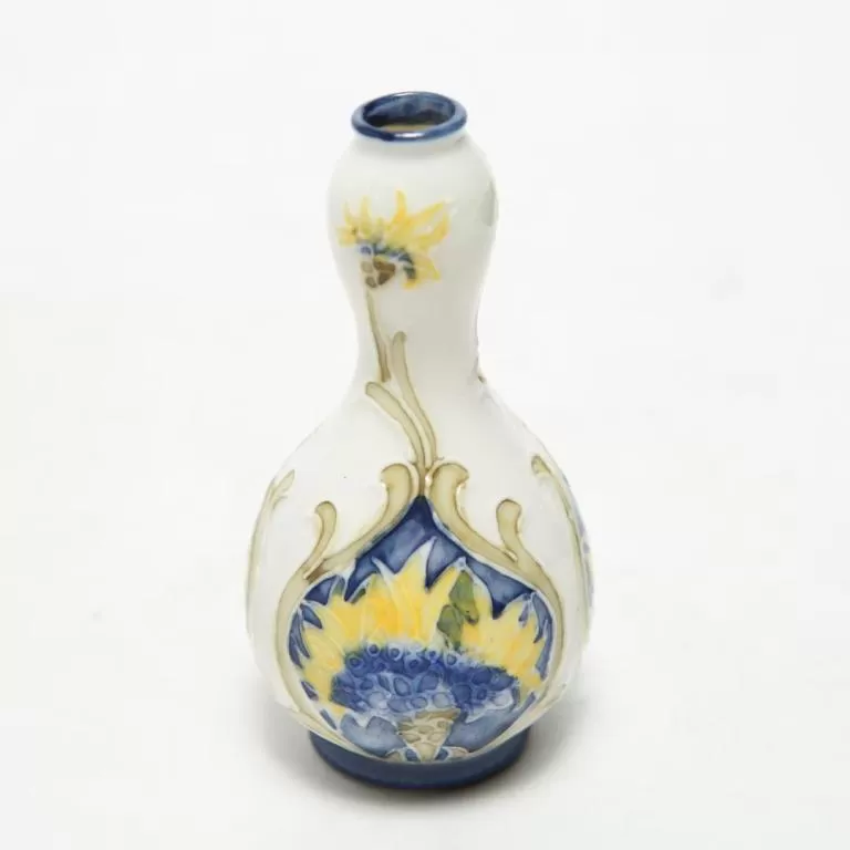 Art Nouveau Diminutive Porcelain Gourd-Shaped Vase