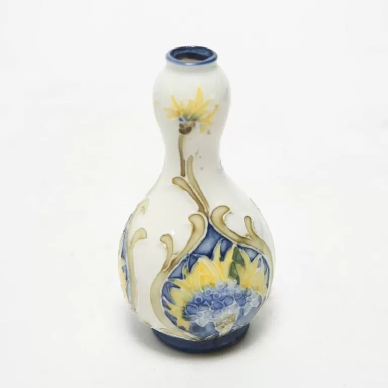 Art Nouveau Diminutive Porcelain Gourd-Shaped Vase