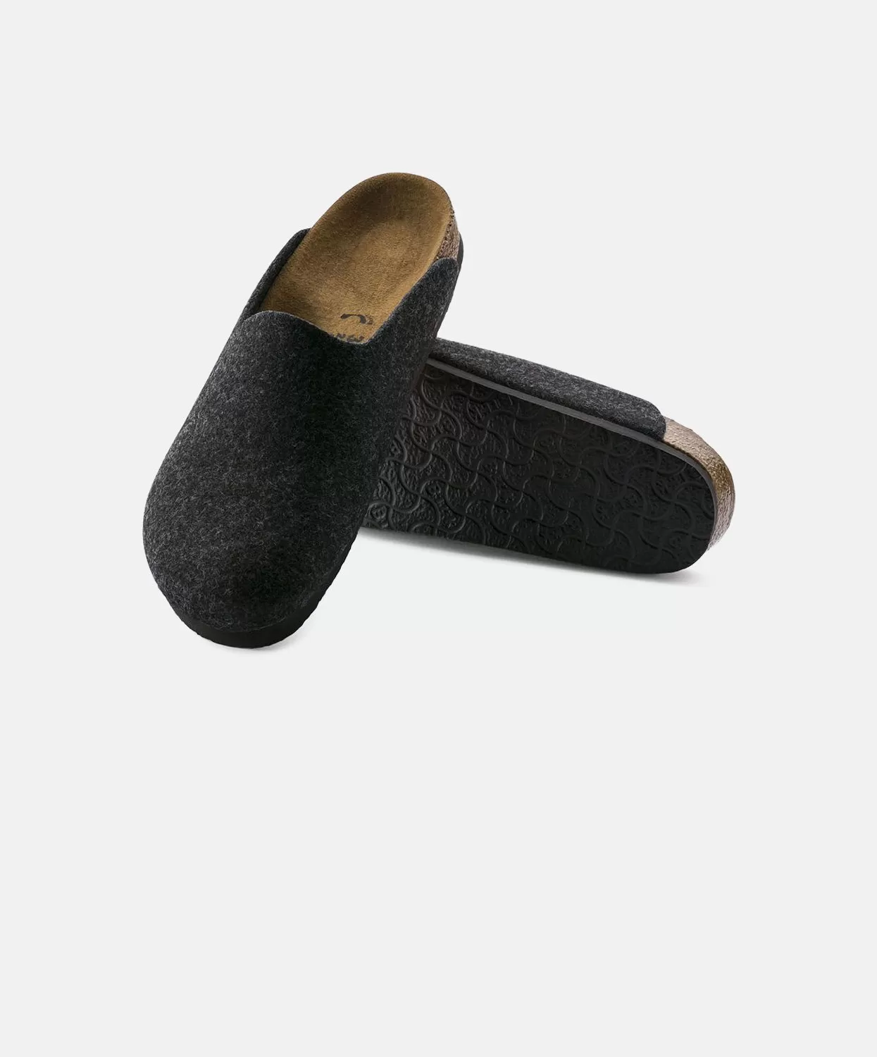 Birkenstock Amsterdam Felt Anthracite Clogs