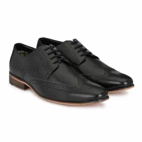 Black Leather Formal Brogue