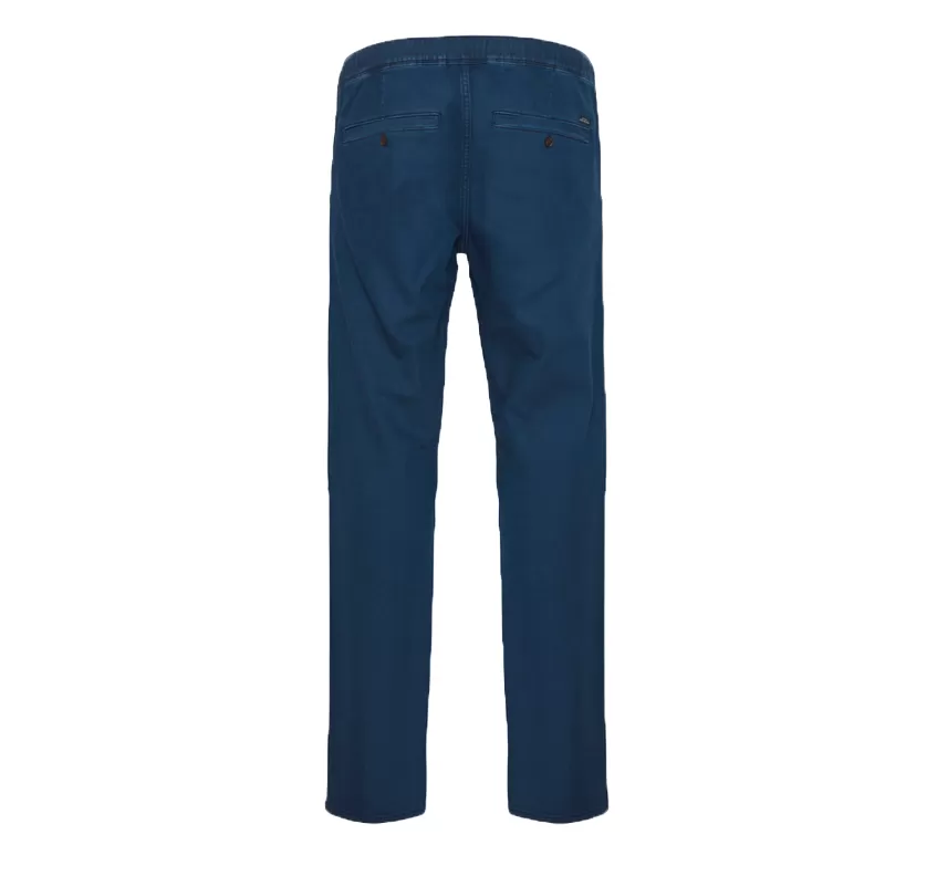 Blend trousers with elastic waist for men 20715997 194024 blue