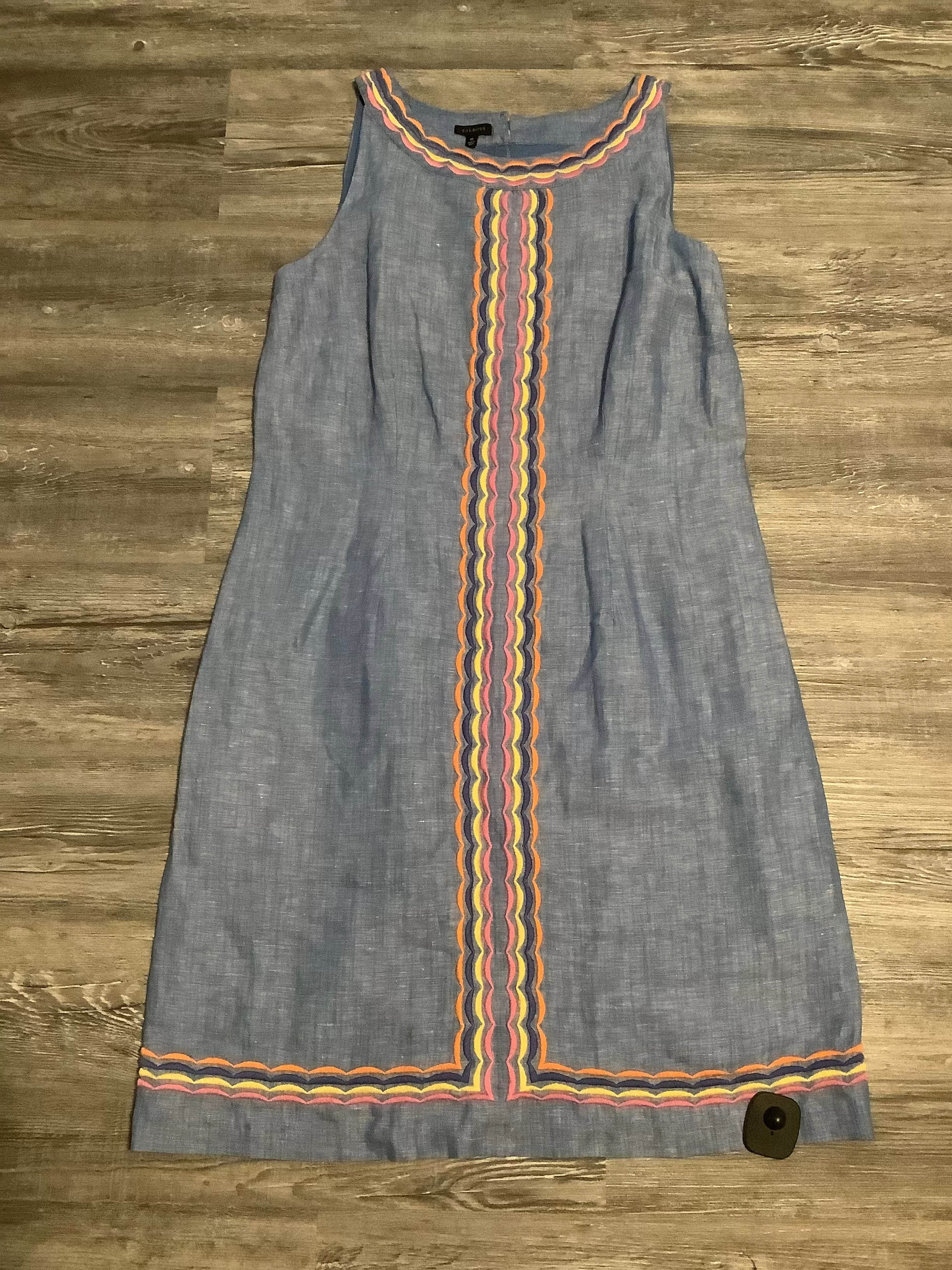 Blue Dress Casual Short Talbots, Size M