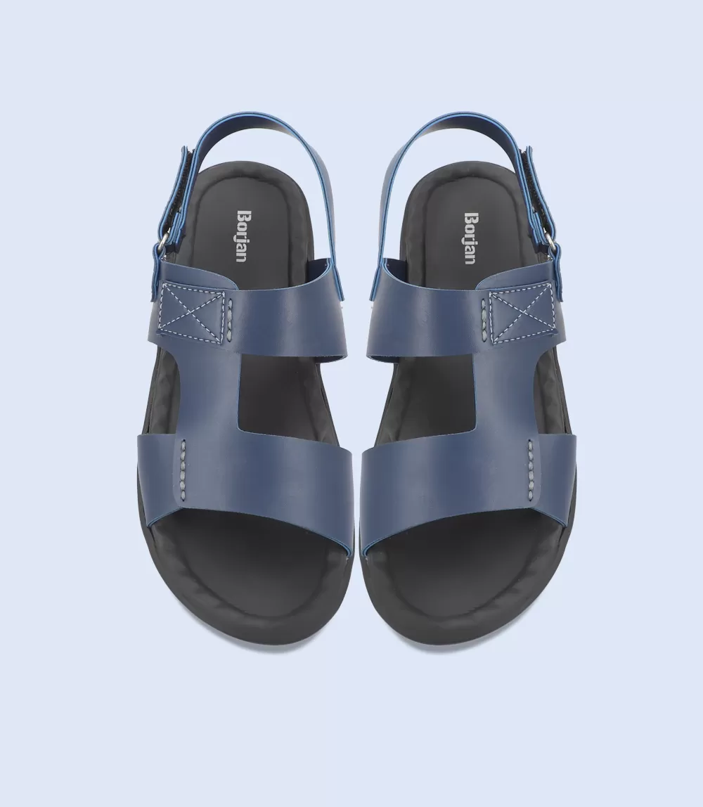 BM5616-BLUE-Men Casual Sandal