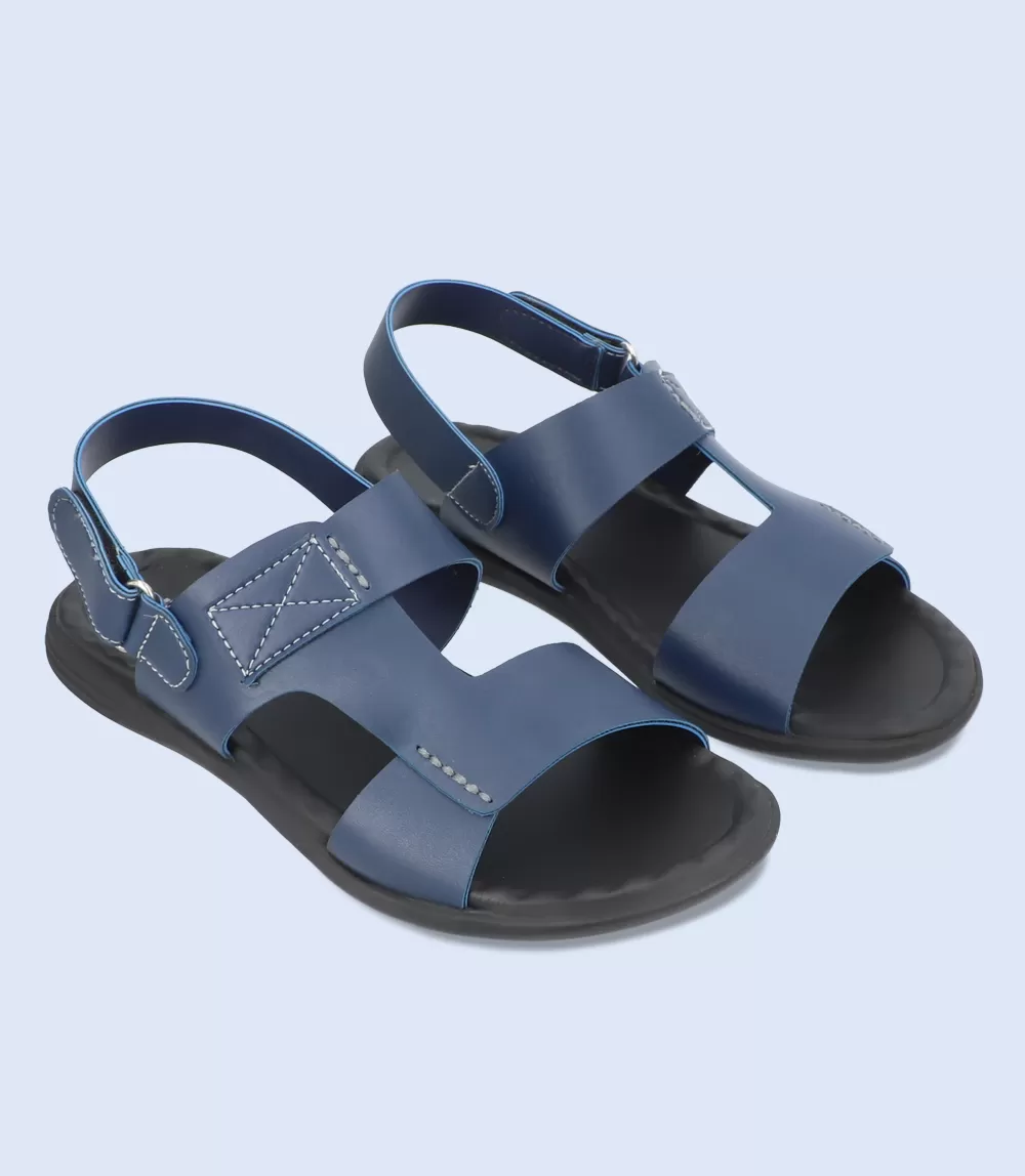 BM5616-BLUE-Men Casual Sandal