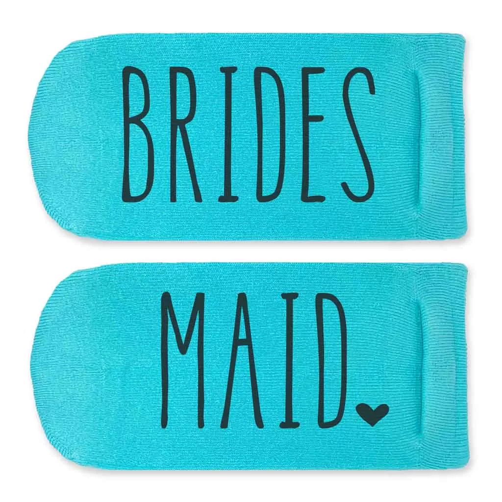 Bridal Party Socks - Wedding Role on the Bottom of the Foot