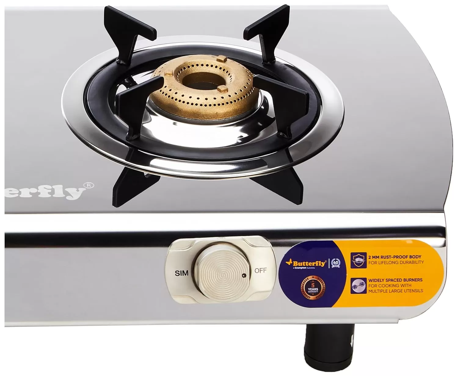 Butterfly Steel Magnum GAS STOVE 2 Burner (2mm thickness sheet)