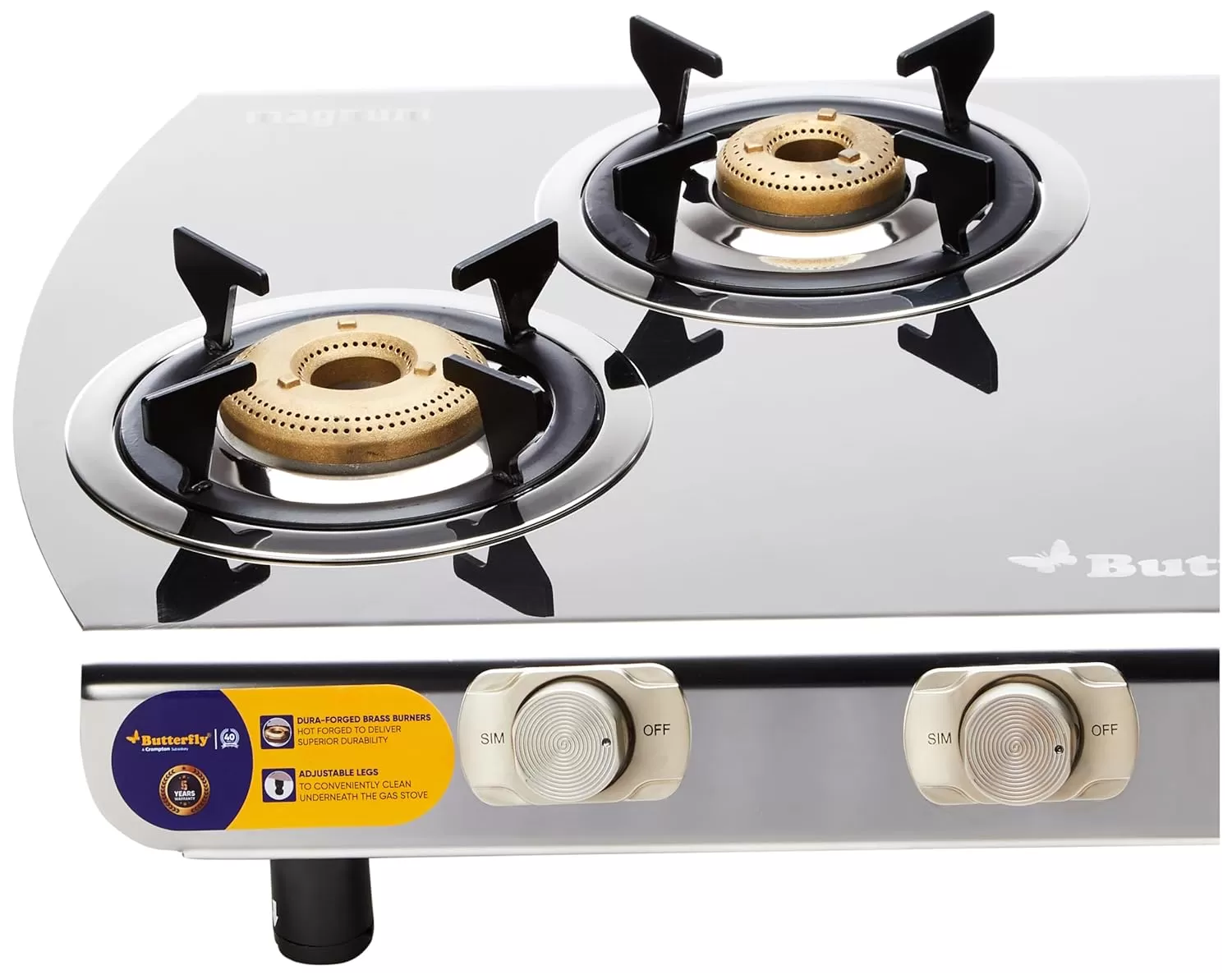 Butterfly Steel Magnum GAS STOVE 4 Burner (2mm thickness sheet)