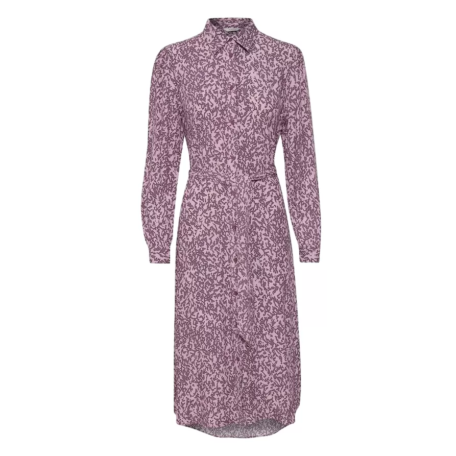 b.young Byflori Long Shirt Dress 20810958 201063 grapeade mix