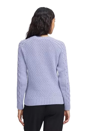 b.young Olgi knitted women's sweater 20812260 153716 wisteria