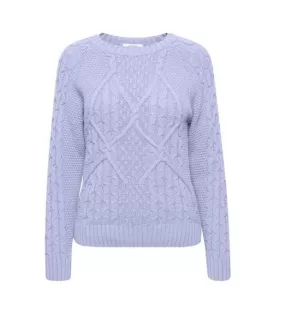 b.young Olgi knitted women's sweater 20812260 153716 wisteria