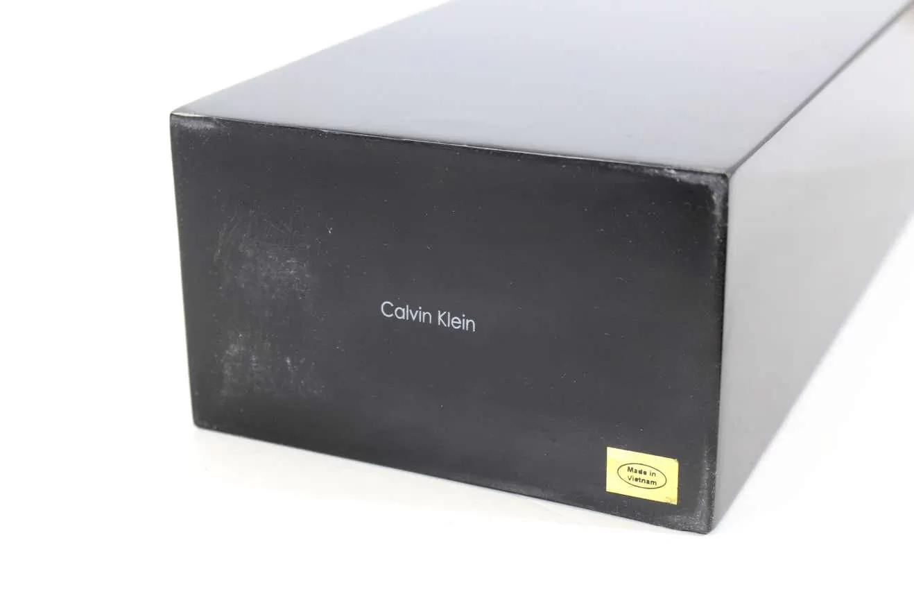 Calvin Klein Modern Black Lacquer Vase