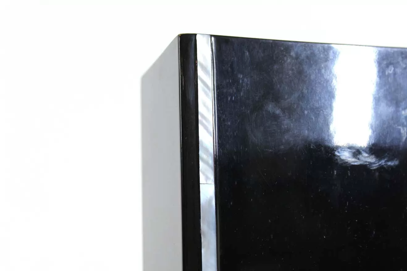 Calvin Klein Modern Black Lacquer Vase