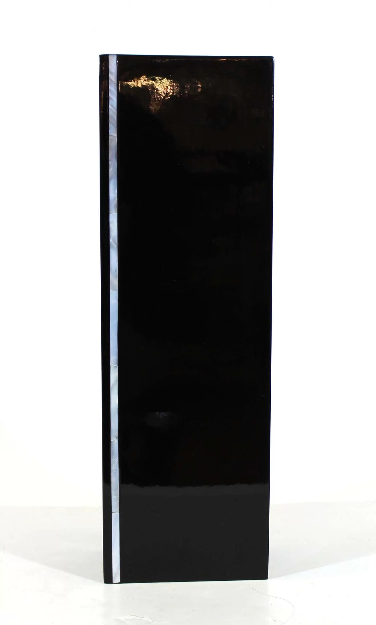 Calvin Klein Modern Black Lacquer Vase