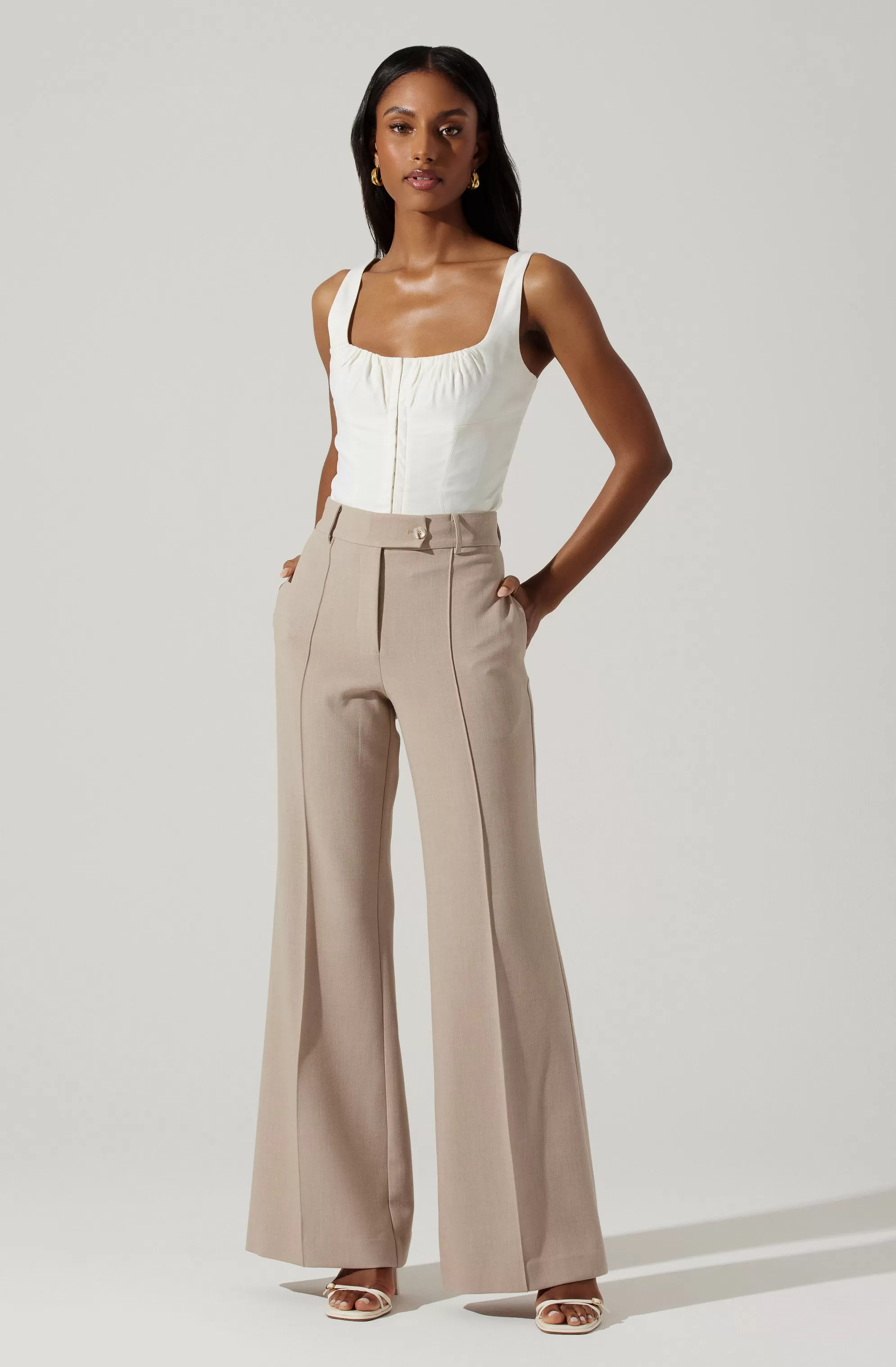 Chaser High Waisted Flare Pants