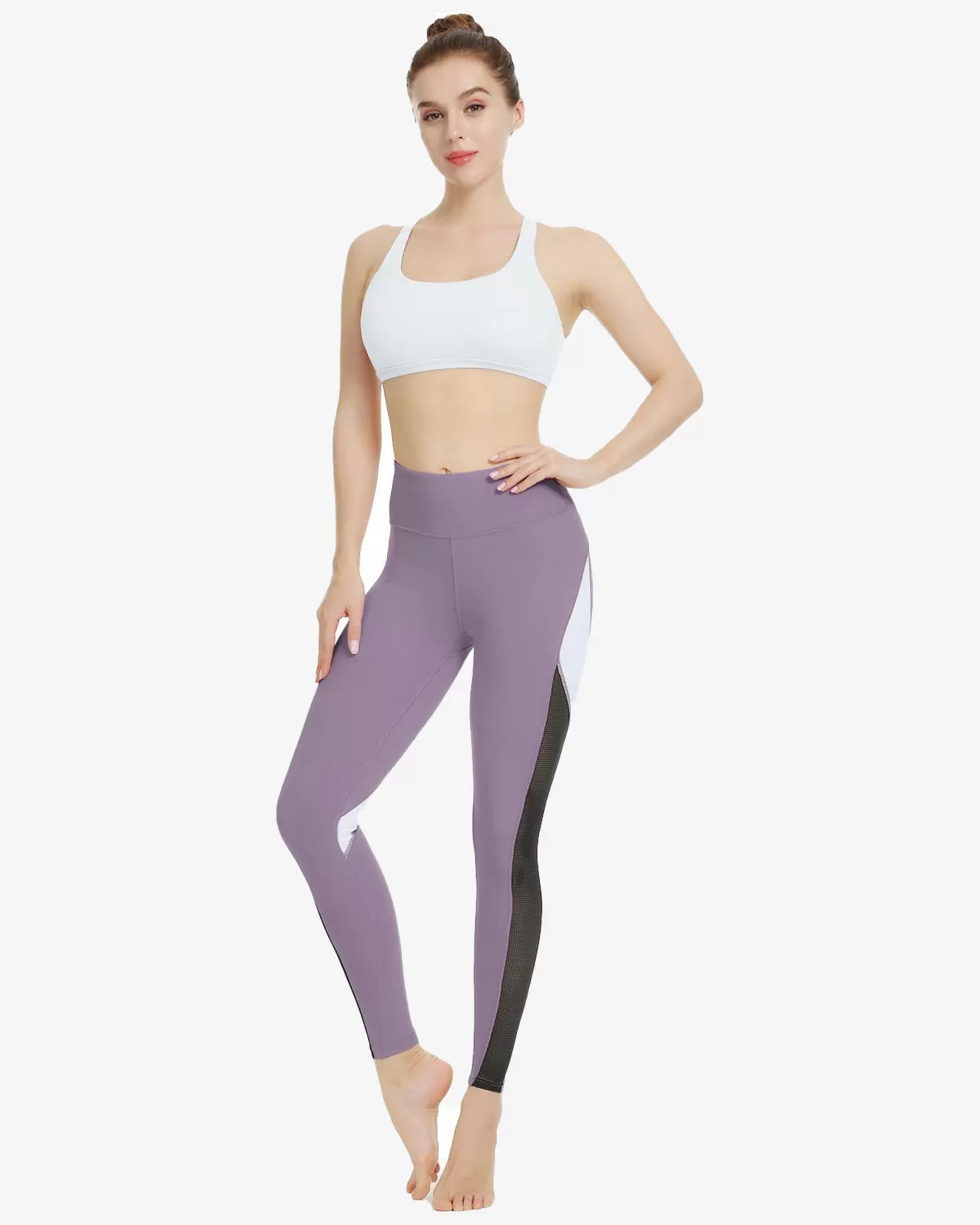 Color Blocking Mesh Leggings