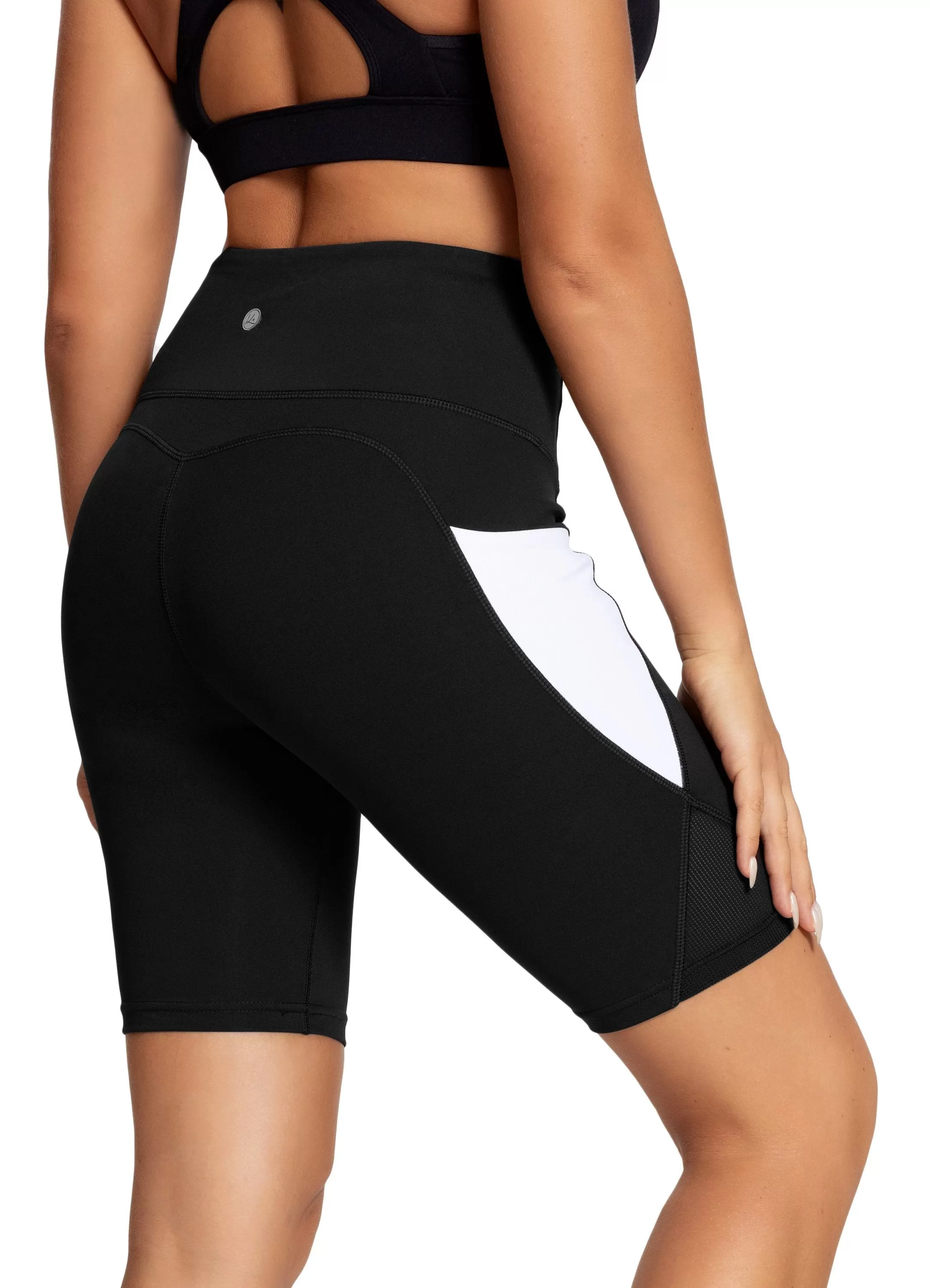 Color-Blocking Yoga Shorts