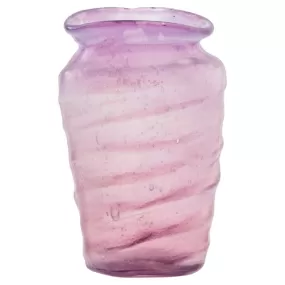 Contemporary Hand-Blown Purple Glass Vase