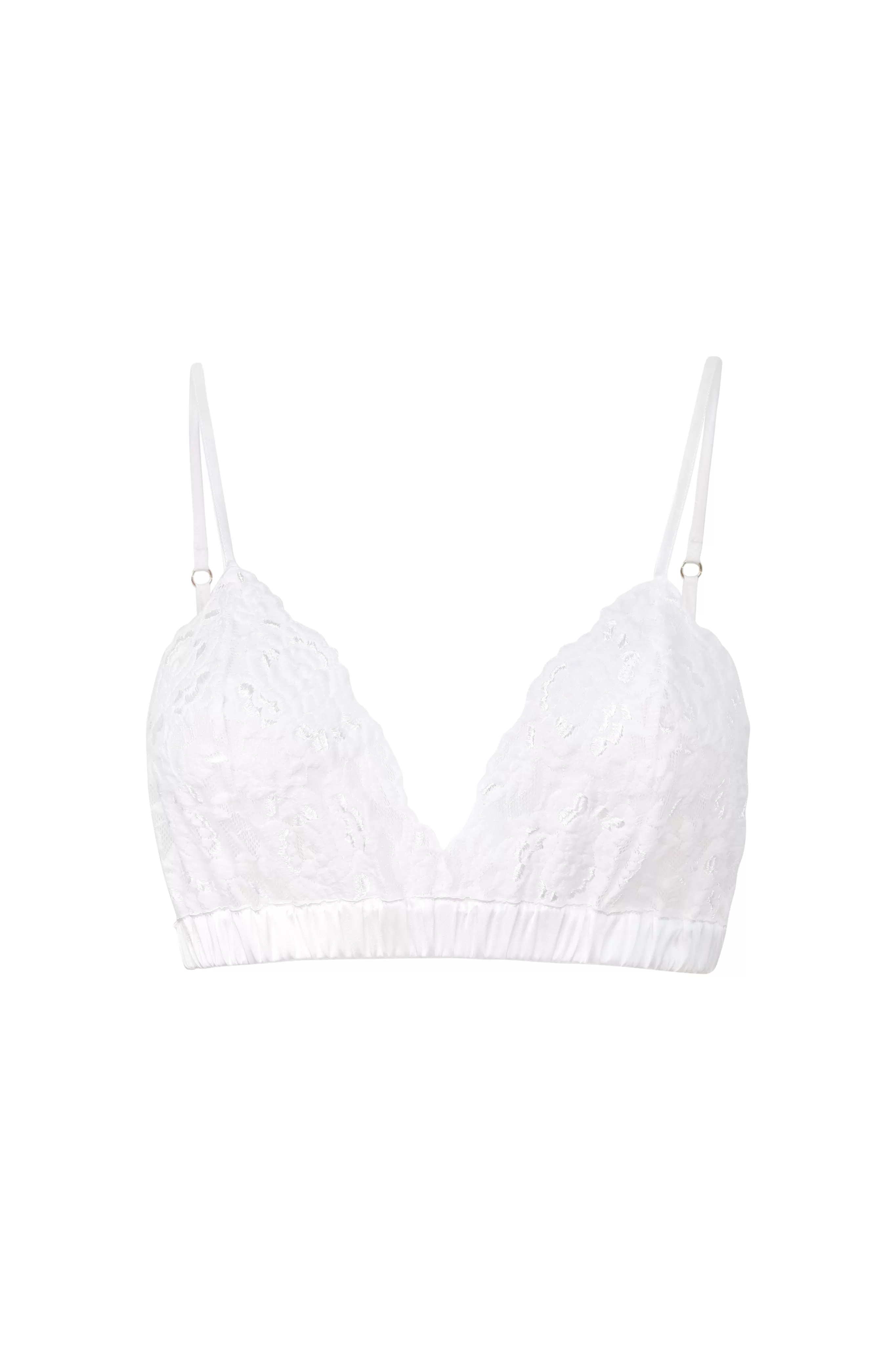 Coquette Luxury Silk and Lace Bralette