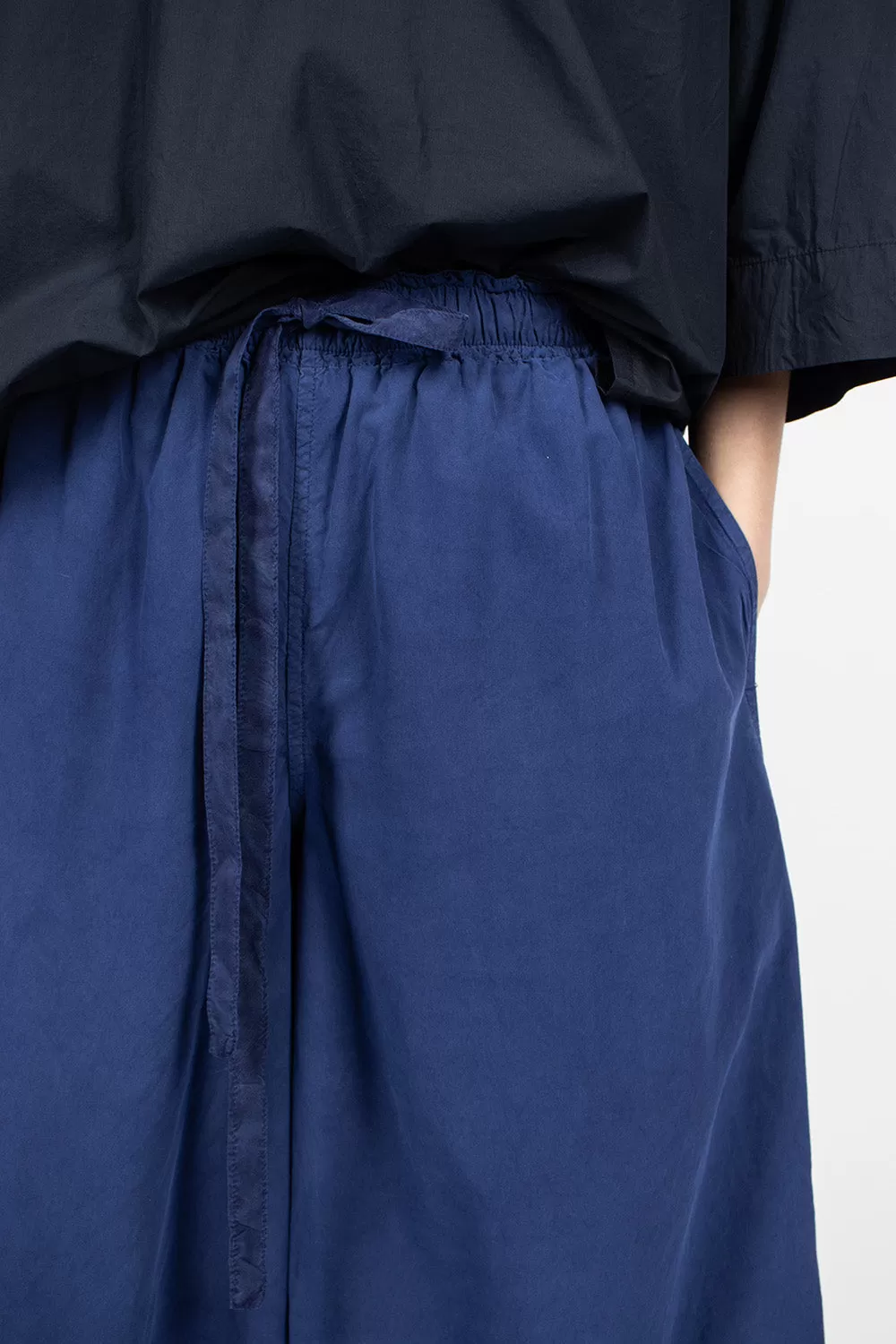 Coulisse Pant Blue Silk