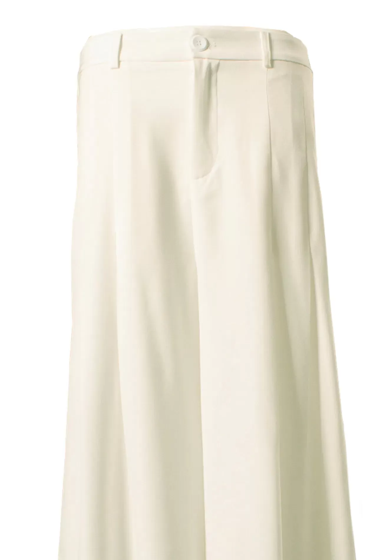 DAISY By VOIR High-Rise Elastic Pleated Wide Leg Buttoned Culottes Pants