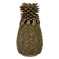 Dark Green Thai Ceramic Pineapple Vase