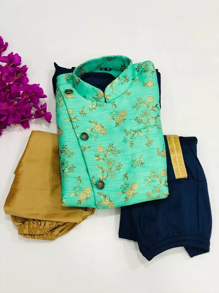 Delightful Kurta and Dhoti Traditional Dress Set for Boys