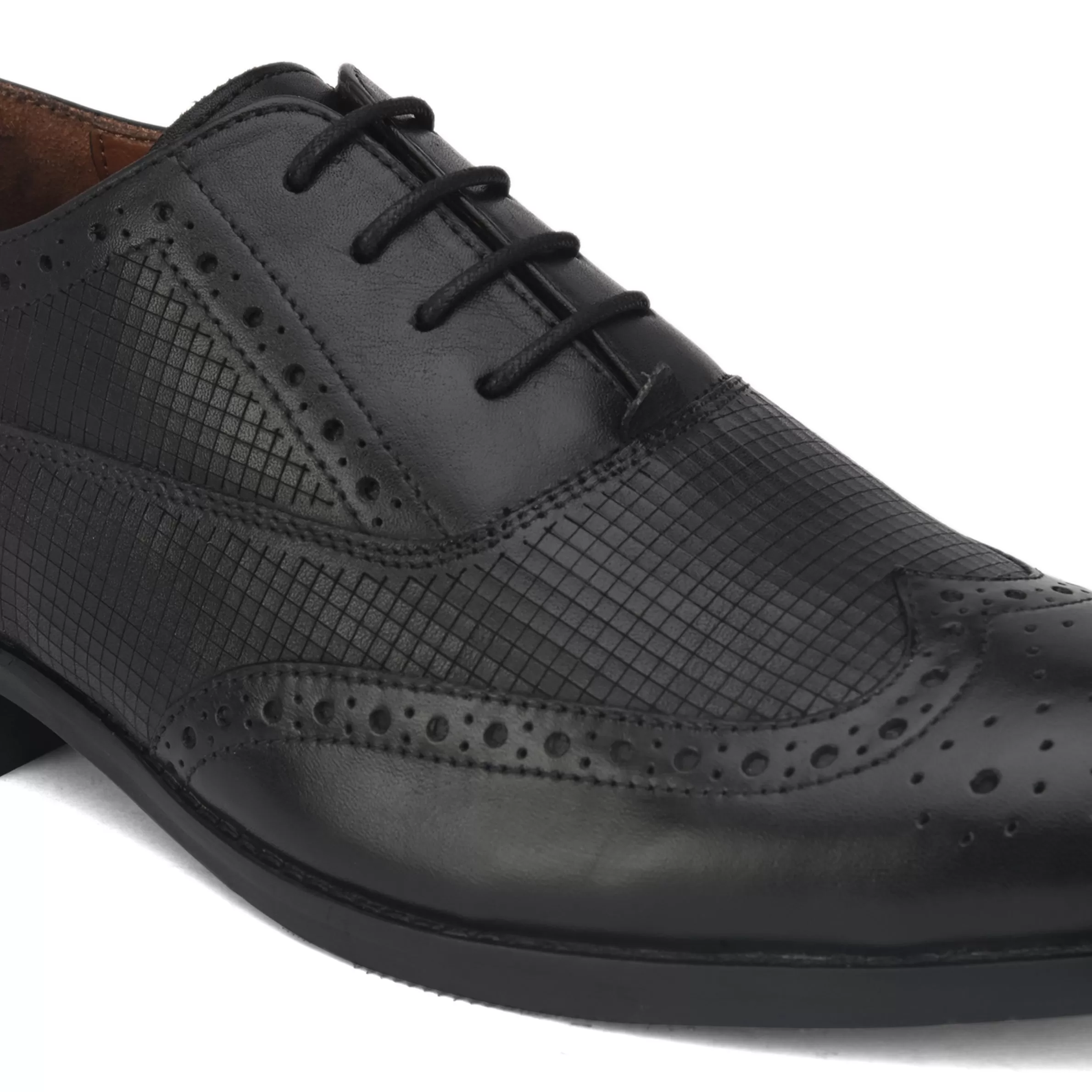 Delmar Black Formal Brogues