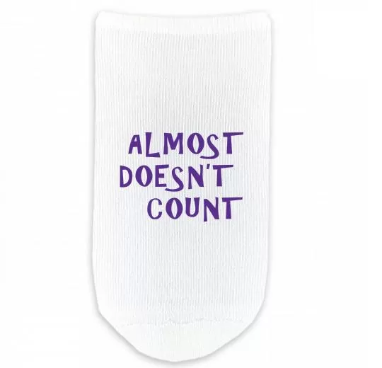 Design Your Own Custom Printed No Show Gripper Socks - Large