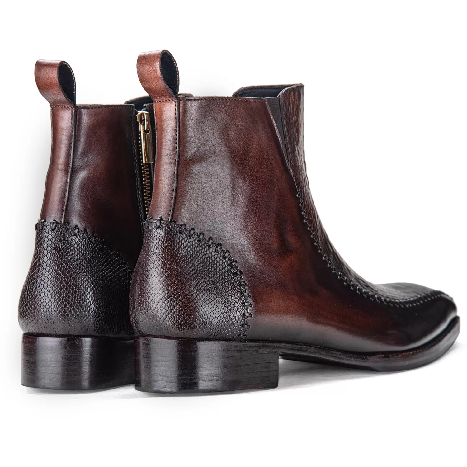 Driver Zipper Boots - Brown