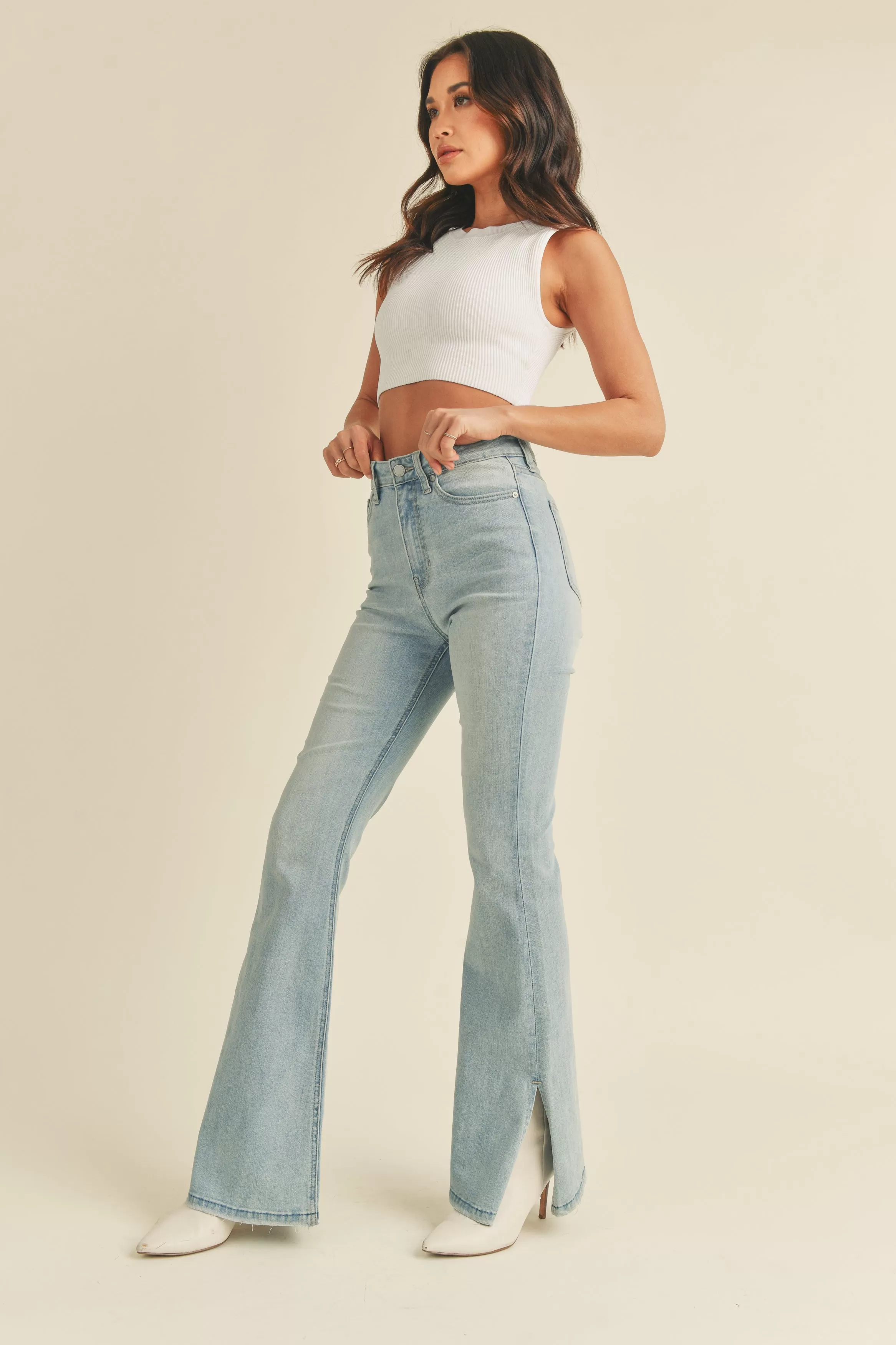 Emma Flare Jeans Light Wash