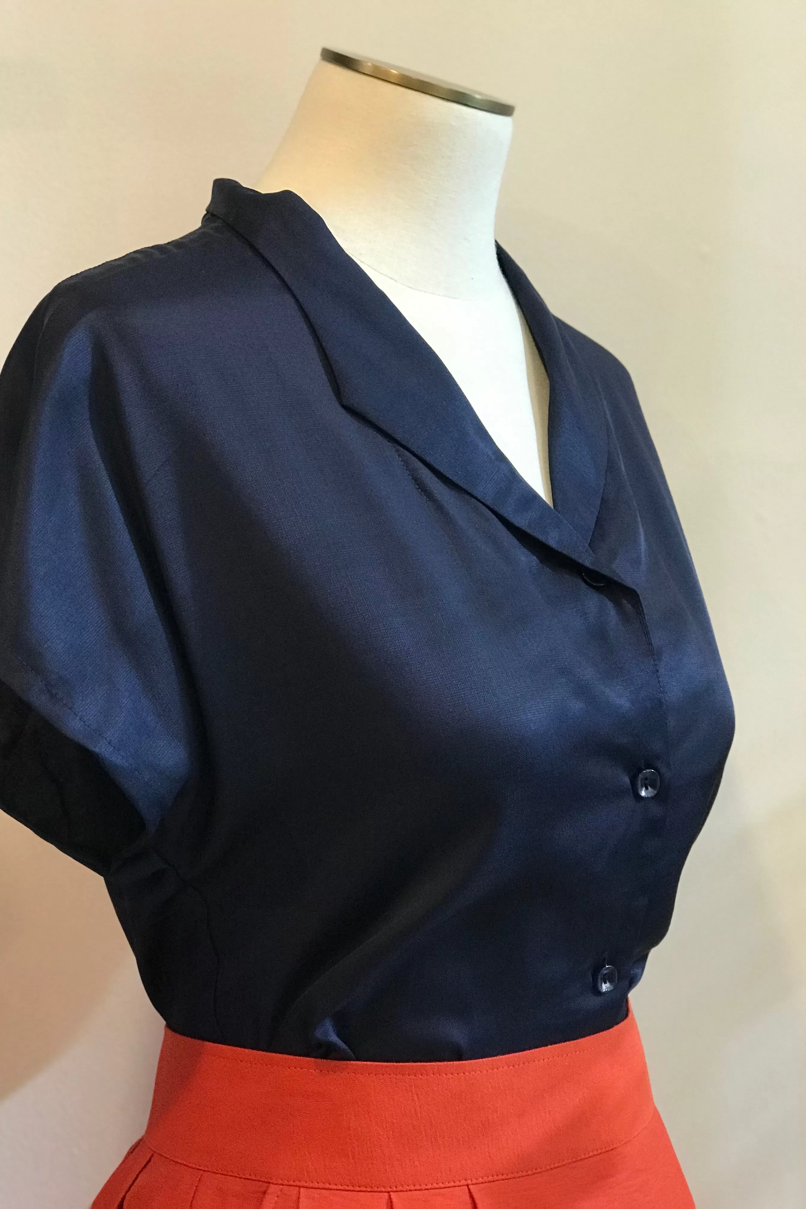 Fabulous Navy Blouse