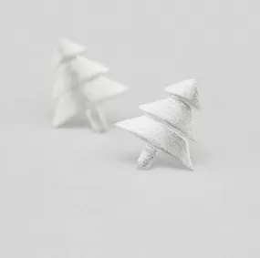 Fresh Accessories - Christmas Tree Sterling Silver Stud Earrings