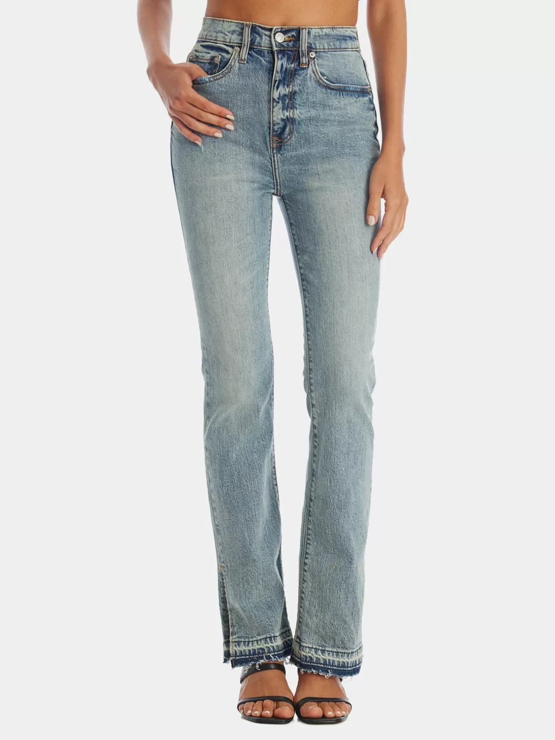 Go-Getter Flared Side Split Jeans