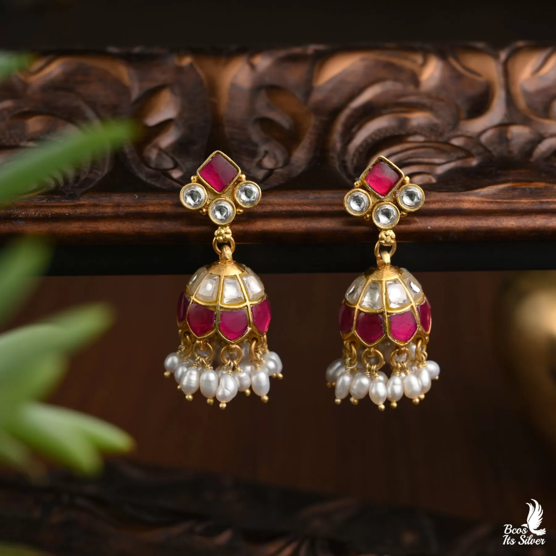 Gold Plated Jhumka - 3890