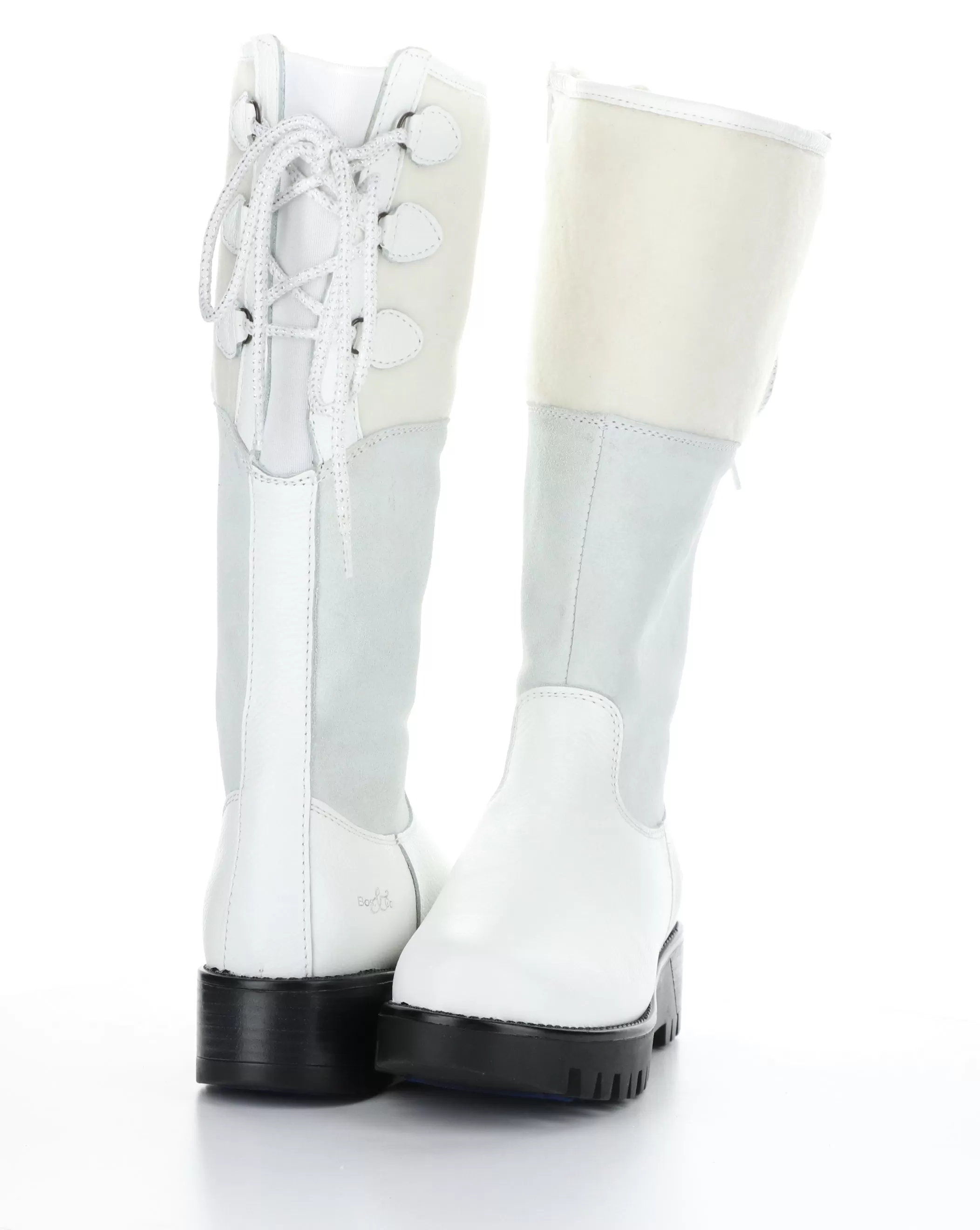 GOOSE PRIMA WHITE/ICE/MARBLE Round Toe Boots