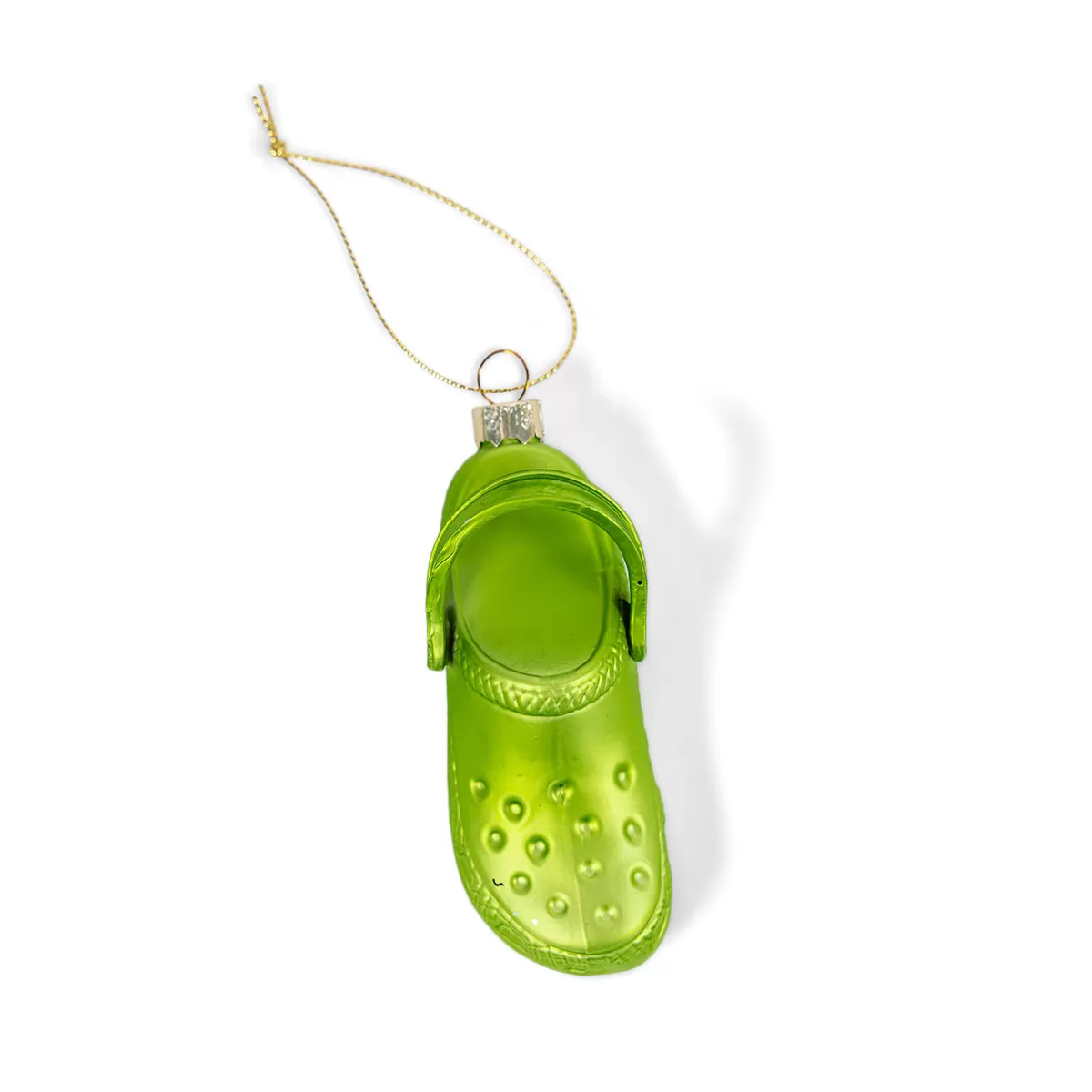 Green Crocs Ornament