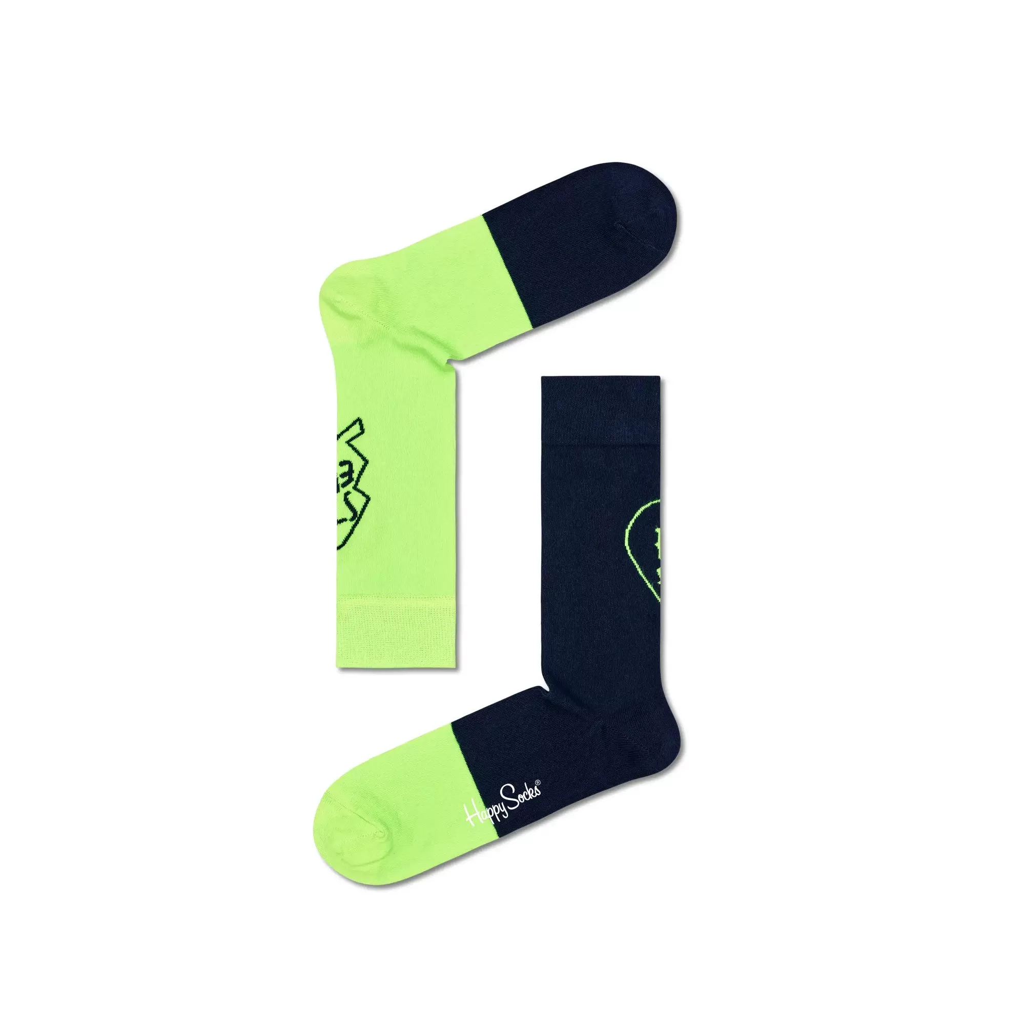 happy socks | set 2 paia calze corte da unisex adulto