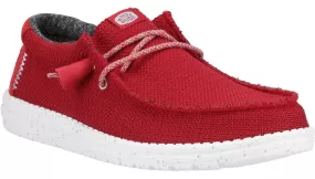 Hey Dude Wally Sport Mesh Mens Lace Up Casual Shoe