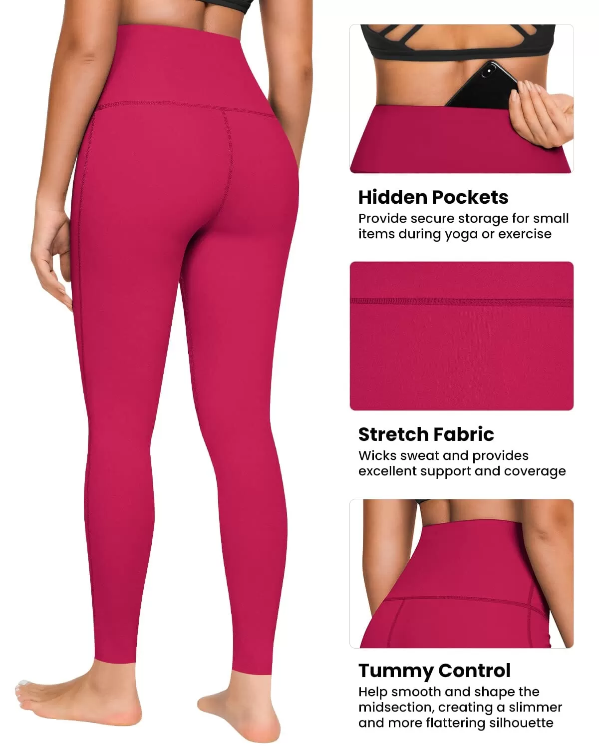 High Waist Tummy Yoga Leggings  60129